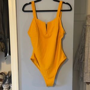 NWOT Orange Bodysuit